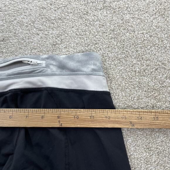 Lululemon Women Run Inspire Crop Leggings Size 4 Black Athletic 22" Inseam I4 - Picture 6 of 8